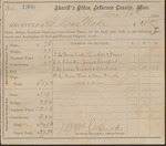 Tax Receipt, Isaac R. Wade from Sheriff's Office, December 10, 1880