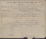 Tax Receipt, Isaac R. Wade from L. W. Carradine, November 18, 1886