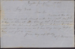 Letter, W. J. Friar to Issac R. Wade, January 25, 1868