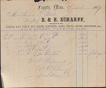 Receipt, D. and E. Scharff to Isaac R. Wade, May 3, 1869