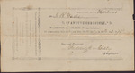Receipt, Fayette Chronical to Isaac R. Wade, March 8, 1870