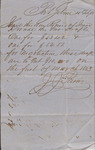 Bank Draft for Issac R. Wade via J. J. Person and Co., July 10, 1853 by J. J. Person