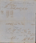 Statement, Sale of Isaac R. Wade's Cotton by J. J. Person and Co., March 26, 1859
