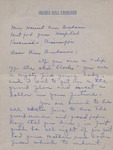 Letter, Minnie Dell Crowder to Harriet Ann Buchanan, April 3, 1947 by Minnie Dell Crowder