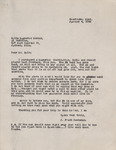 Letter, James Franklin Buchanan to Kolbs Magnavox Center, January 4, 1963 by James Franklin "Frank" Buchanan
