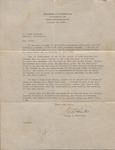 Letter, George J. Thornton to James Franklin Buchanan, October 29, 1937