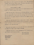 Partial Letter, Marion E. Buchanan to Unidentified, November 21, 1938 by Marion E. Buchanan
