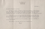 Letter, Dr. E. V. Polk to James Franklin and Margaret Buchanan, May 10, 1947