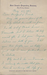 Letter, Fr. Celestine to James Franklin and Margaret Buchanan, May 23, 1947