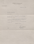 Letter, Ben Hilbun to James Franklin Buchanan, December 17, 1943 by Ben Hilbun