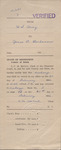 Army Discharge Papers for James Franklin Buchanan, February 20, 1946 by United States Army