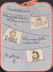 Greeting card, Evelyn and Harold Teasley to James Franklin and Margaret Ray Buchanan, April 14, 1947