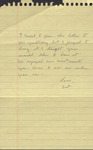 Note, James Franklin Buchanan to Harriet Buchanan, undated