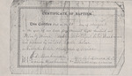 Certificate of Baptism, Wesley Webster and Silas Buchanan, August 24, 1899