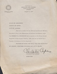 Certification of Confederate Military Records for Robert M. Buchanan, August 9, 1958
