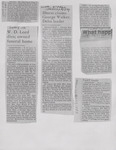 Various Obituaries, 1980-1985