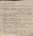 World War II Service Travel Timeline, 1944