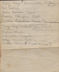 Genealogy Notes, Hays and Buchanan Families, undated.