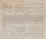 Promissory Note and Receipt, James Franklin Buchanan to O. K. Power, January 27, 1939