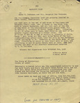 Warranty Deed Copy with Map, Morris and Mabel Davis to James F. and Margaret Ray Buchanan, November 8, 1952