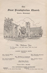 Program, First Presbyterian Church, Tupelo, Mississippi, May 22, 1966
