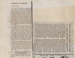Newspaper clipping, "Thoughts of August" by Frank (James Franklin) Buchanan, August 28, 1989