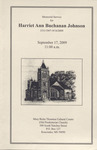 Program, Memorial Service for Harriet Ann Buchanan Johnson, September 17, 2009