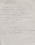 Funeral Service Outline, 1992