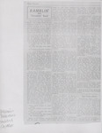 "Ramblin with "Circulating' Buck", Silas Lee Buchanan, Tupelo Daily Journal, ca. 1950