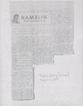 "Ramblin with "Circulating' Buck", Silas Lee Buchanan, Tupelo Daily Journal, August 5, 1950