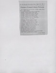 Newspaper Clipping, Flowers Present Many Pictures, March 23, 1972