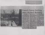 Newspaper Clipping, French Camp Getting New Student Building, February 19, 1976