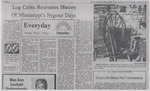 Newspaper Clipping, Log Cabin Recreates History of Mississippi Bygone Days, October 7-8, 1978