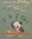Birthday Card from Silas, undated
