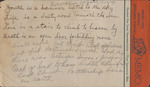 Handwritten Note, "Funeral School Closing", undated