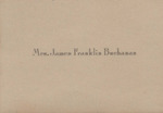 Calling card, undated