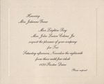 Invitation to Tea, undated