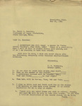Letter, J. F. Buchanan to Henry J. Beardon, May 21, 1964 by James Franklin Buchanan