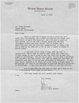 Letter, John C. Stennis to James Franklin Buchanan, April 2, 1963 by John C. Stennis