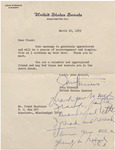 Letter, John C. Stennis to James Franklin Buchanan, March 10, 1969 by John C. Stennis
