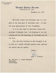 Letter, John C. Stennis to James Franklin Buchanan, December 15, 1970 by John C. Stennis