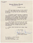 Letter, John C. Stennis to James Franklin Buchanan, December 10, 1973 by John C. Stennis