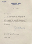 Letter, John C. Stennis to Margaret Ray Buchanan, May 5, 1987 by John C. Stennis