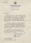 Letter, John C. Stennis to James Franklin Buchanan, February 5, 1988 by John C. Stennis