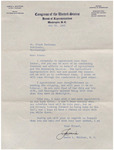 Letter, Jamie L. Whitten to James Franklin Buchanan, May 26, 1960 by Jamie L. Whitten