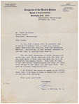 Letter, Jamie L. Whitten to James Franklin Buchanan, November 20, 1965 by Jamie L. Whitten