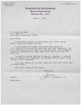 Letter, Jamie L. Whitten to James Franklin Buchanan, March 7, 1985 by Jamie L. Whitten