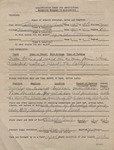 Qualification Sheet for Agricultural Extension Workers in Mississippi, James Franklin Buchanan, August 4, 1941