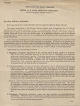Letter, Fifth U. S. Civil Service District to Civil Service Eligibles, July 1941 by United States Civil Service Commission