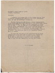 Letter, James Franklin Buchanan to Mississippi State Board of Health, 1942 by James Franklin Buchanan
